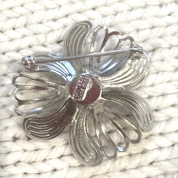 Bond Boyd Vintage Sterling Flower Brooch - Picture 2 of 3